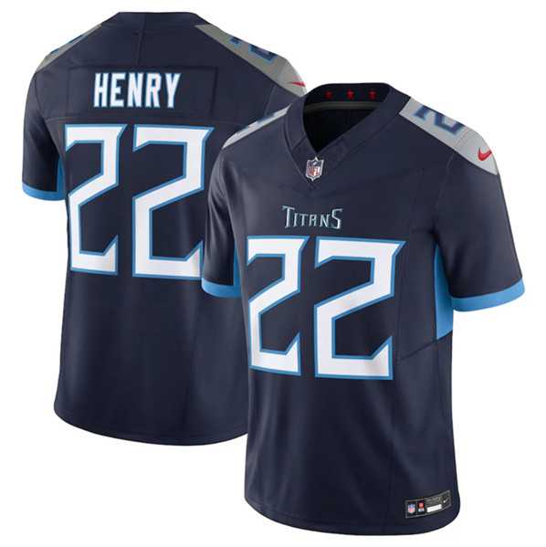 Men & Women & Youth Tennessee Titans #22 Derrick Henry Navy 2023 F.U.S.E Vapor Untouchable Stitched Jersey
